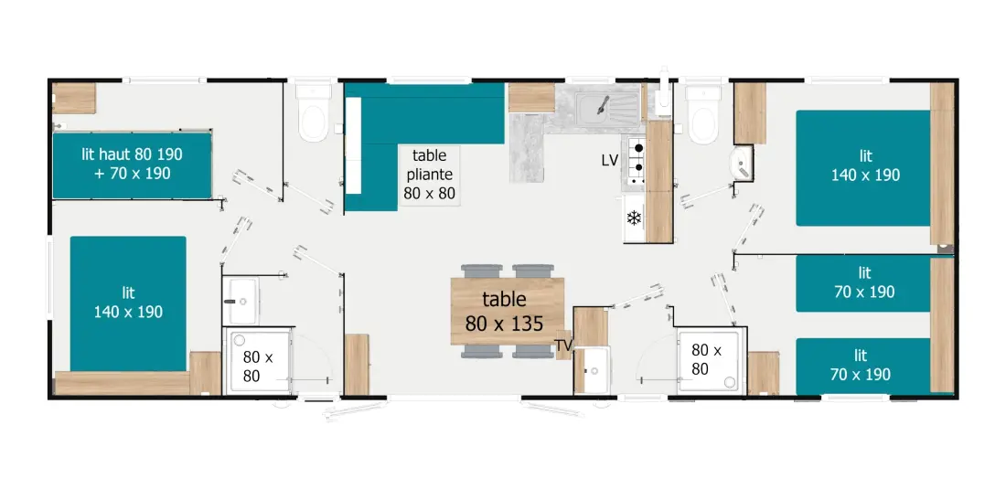 Mobil Home XXL - Les Pins 4 étoiles★★★★