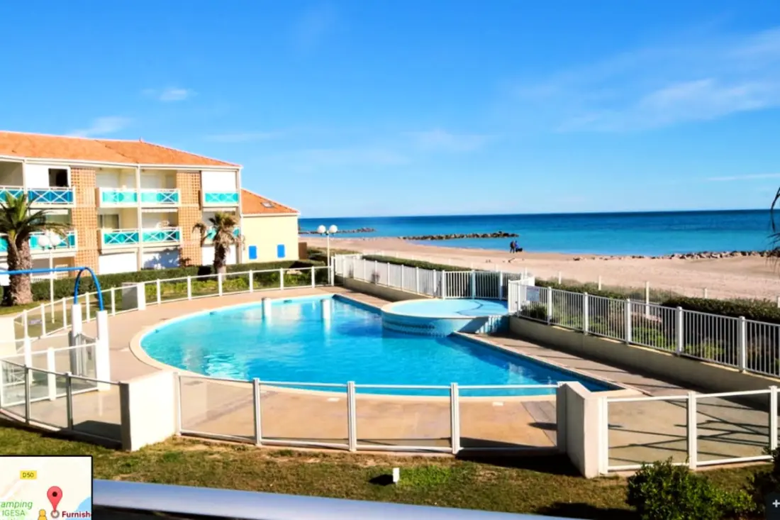 L'écume Des Mers Appartement Vue Mer Dans Résidence Avec Piscine.