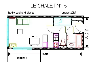 Le Chalet - Piscine