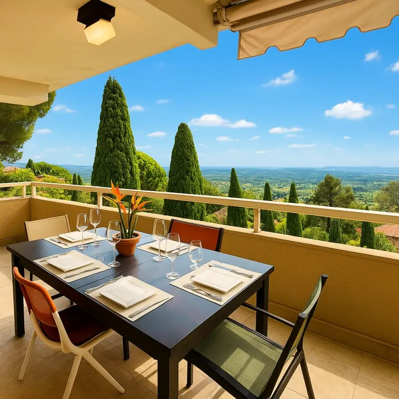 Bel Appartement 4 Chambres Vue Mer - Clim - Piscine - Tennis - Parc