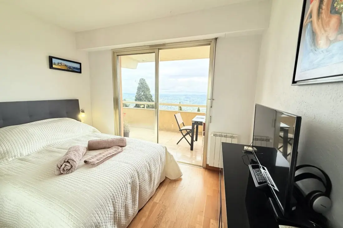 Bel Appartement 4 Chambres Vue Mer - Clim - Piscine - Tennis - Parc