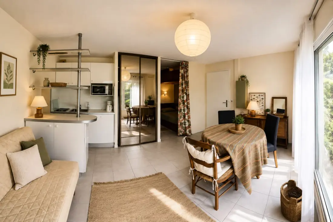 Studio Avec Terrasse, Piscine Et Parking