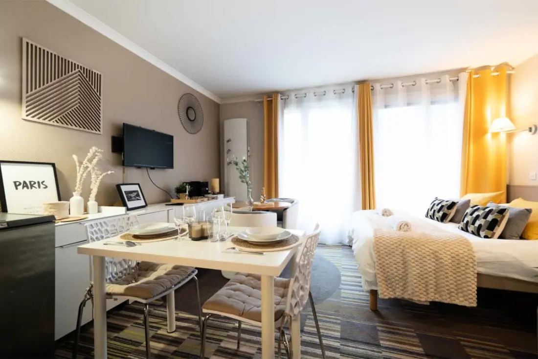 Paris Porte De Versailles Cosy Lodge 1 Appart Hôtel Parking, Wifi 4 Pers
