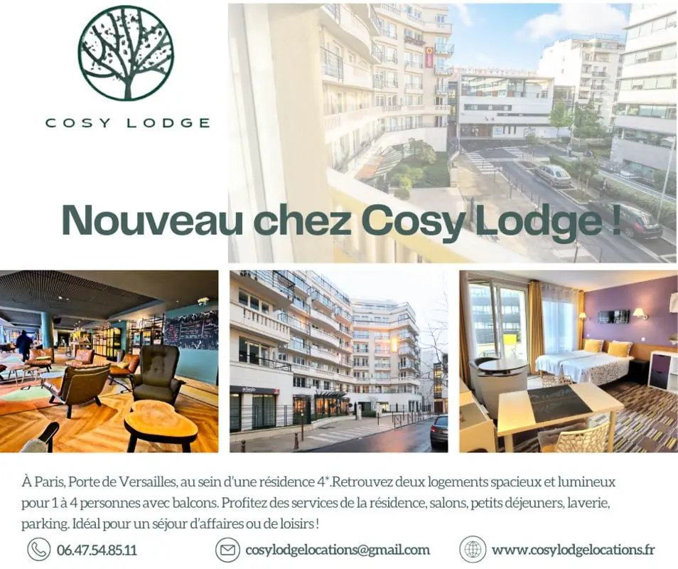 Paris Porte De Versailles Cosy Lodge 2 Appart Parking Wifi 4 Pers