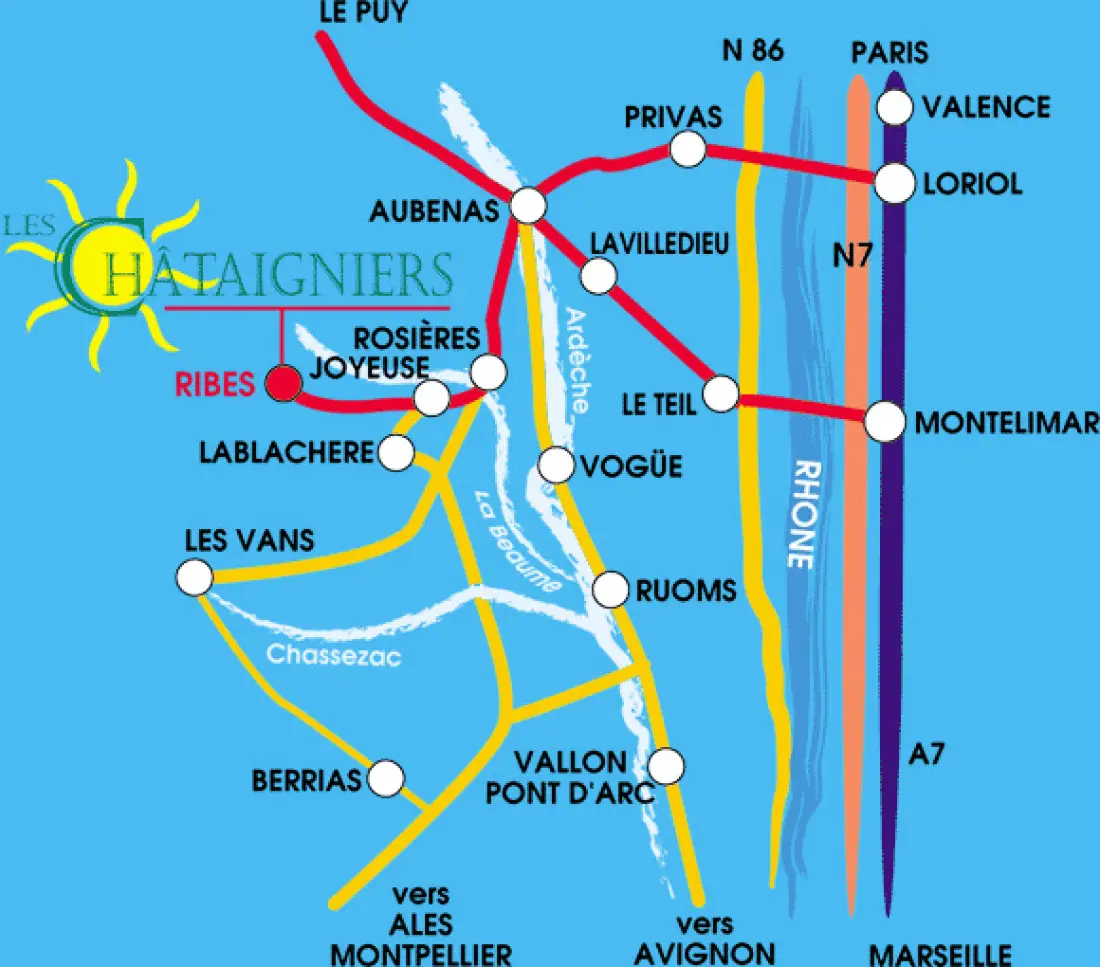 CAMPING LES CHATAIGNIERS 2 étoiles★★
