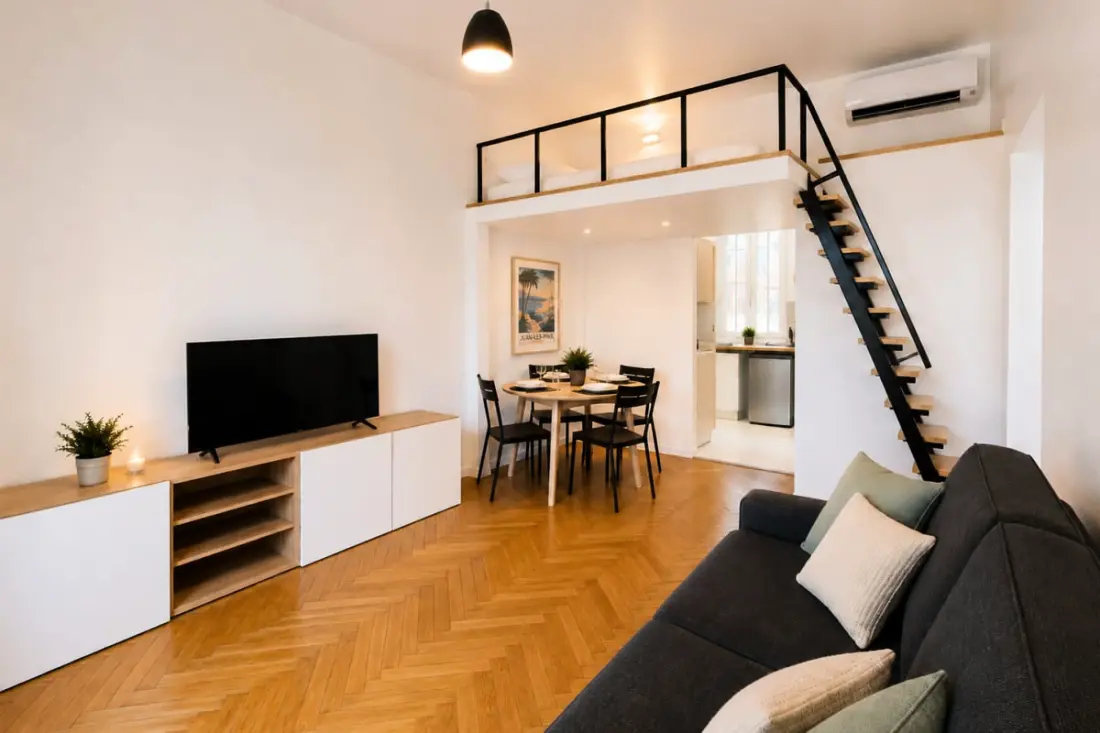 Résidence Élégant Appartement Climatisé • À 5 Min à Pied Des Plages De Juan-les-pins