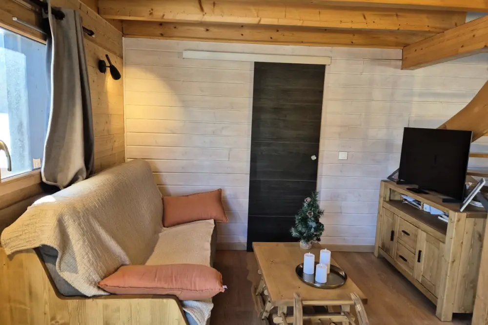 Chalet Nordique Pour 6 Personnes à La Féclaz - Piscine été
