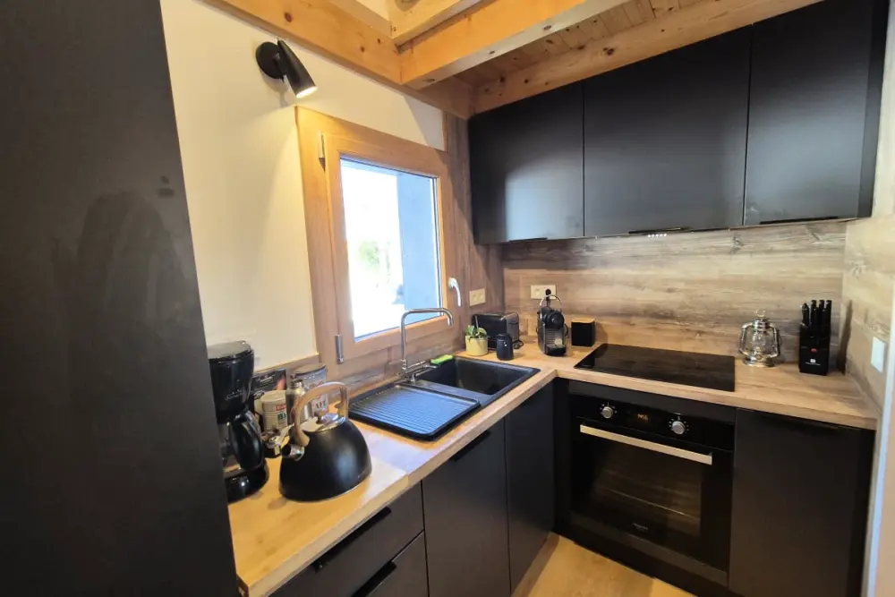 Chalet Nordique Pour 6 Personnes à La Féclaz - Piscine été