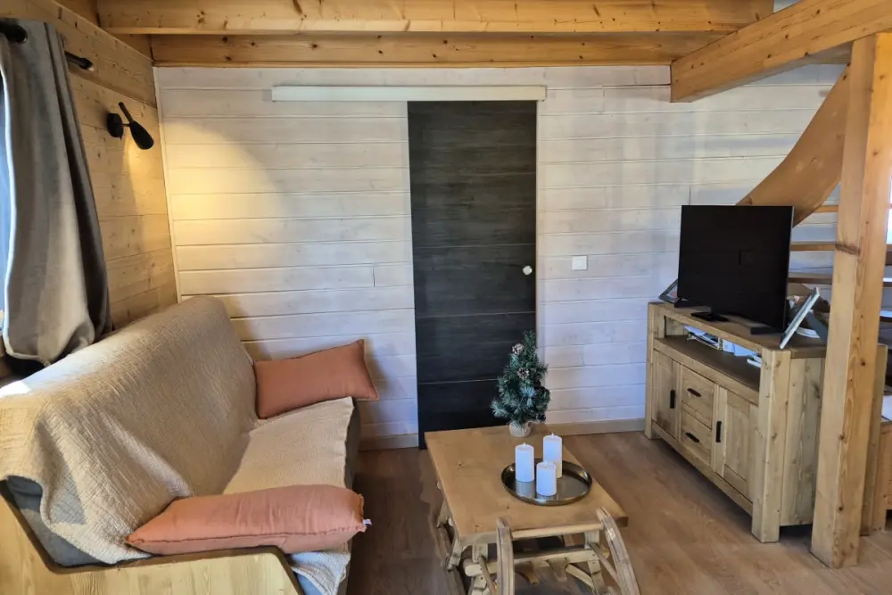 Chalet Nordique Pour 6 Personnes à La Féclaz - Piscine été
