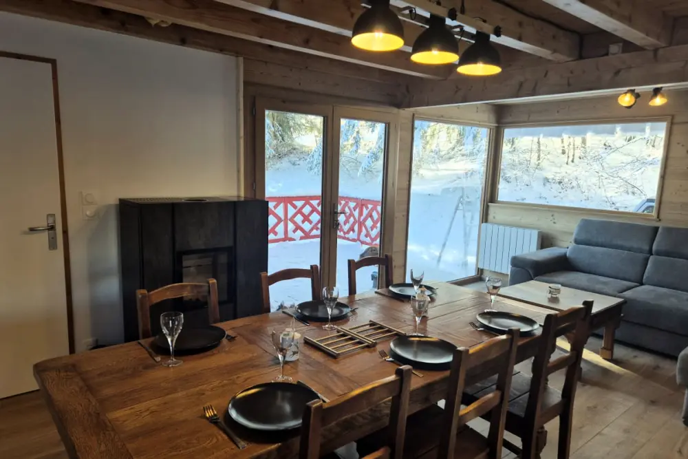 Nouveau ! Magnifique Chalet Nordique à La Féclaz - Idéal Pour 6 Personnes