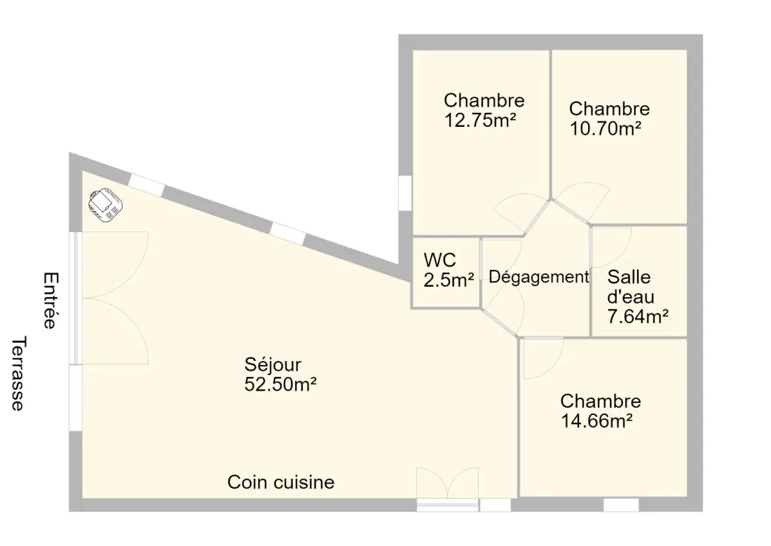 Gîte de France Gîte la bergerie 5/6 personnes 3 épis