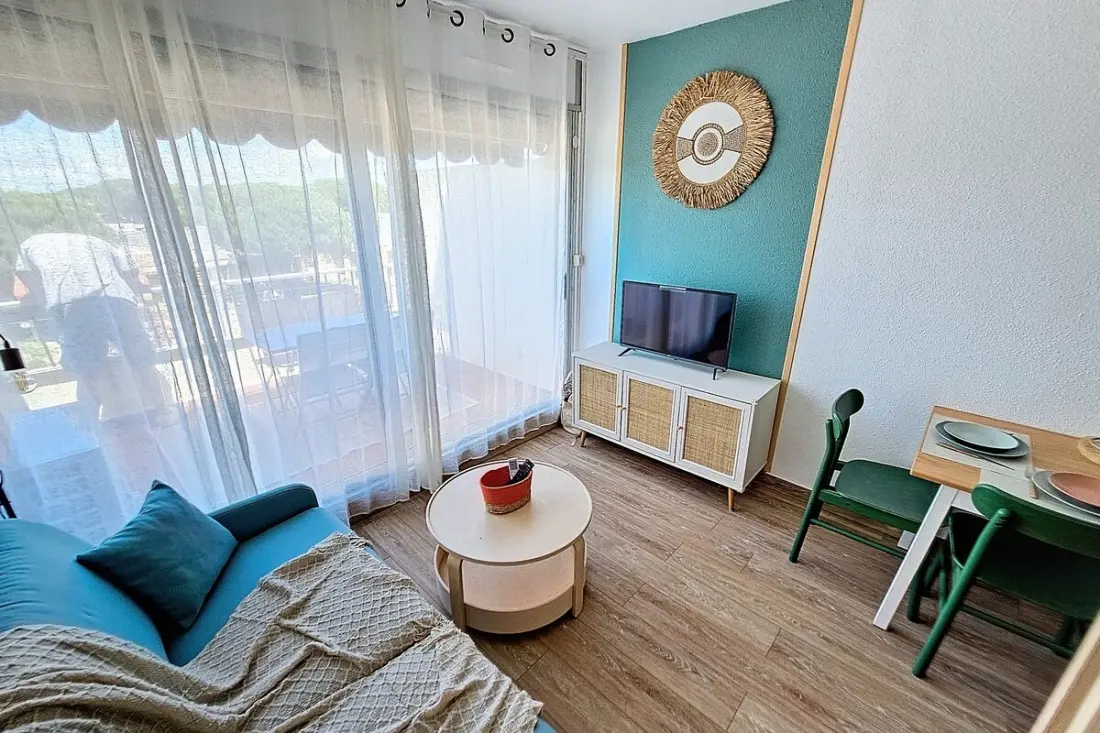 Résidence Jardins Du Port D3073 – Studio Clim, Terrasse, Parking, Wi-fi, Piscine