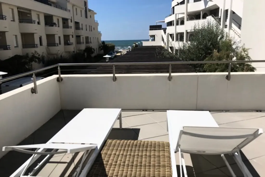 Résidence Terrasse Ensoleillée : Appartement 1 Chambre 1 Cabine Vue Mer Terrasse