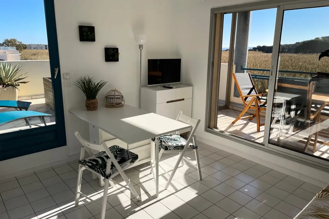 Résidence 🌞 Domaine D'azur - T2 Refait à Neuf Avec Terrasse, Piscine Et Garage
