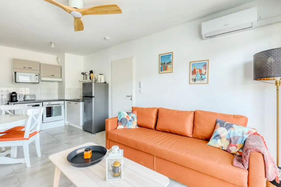 Résidence 🏡 Appartement 2 Chambres Avec Piscine, Parking &amp; Balcon