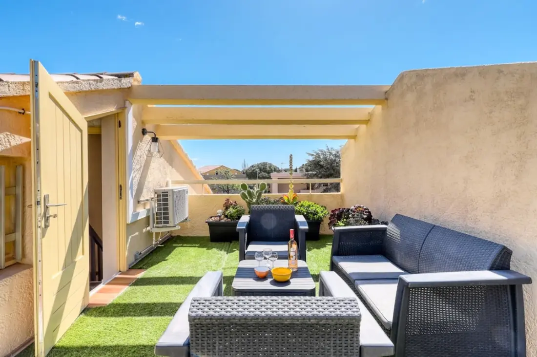Résidence Duplex 31 étoiles★ T3, Terrasse 18m2 Vue Mer, Proche Plage