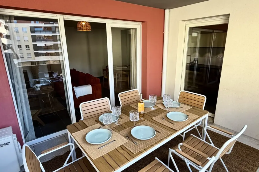 Résidence T4 Moderne 7 Pers. Avec Terrasse &amp; Parking – Plage à 10 Min à Pieds