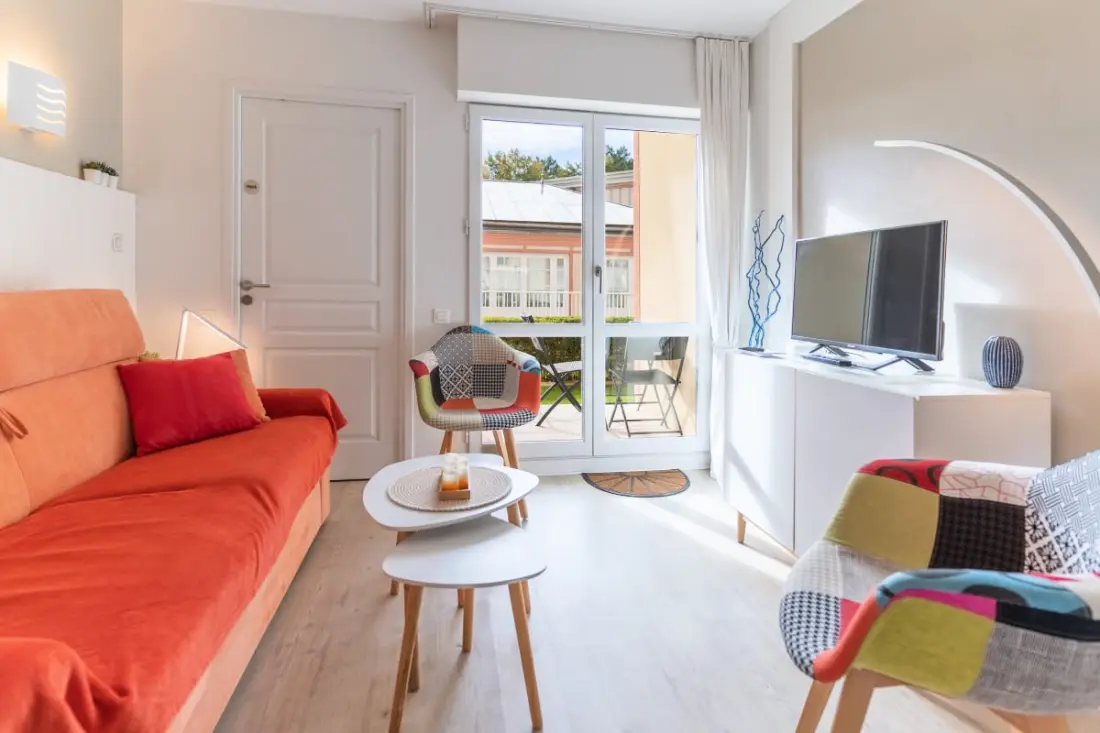 Résidence Charmant Appartement 5 Pers Rdc Avec Piscine, Tennis Et Parking Privé 60