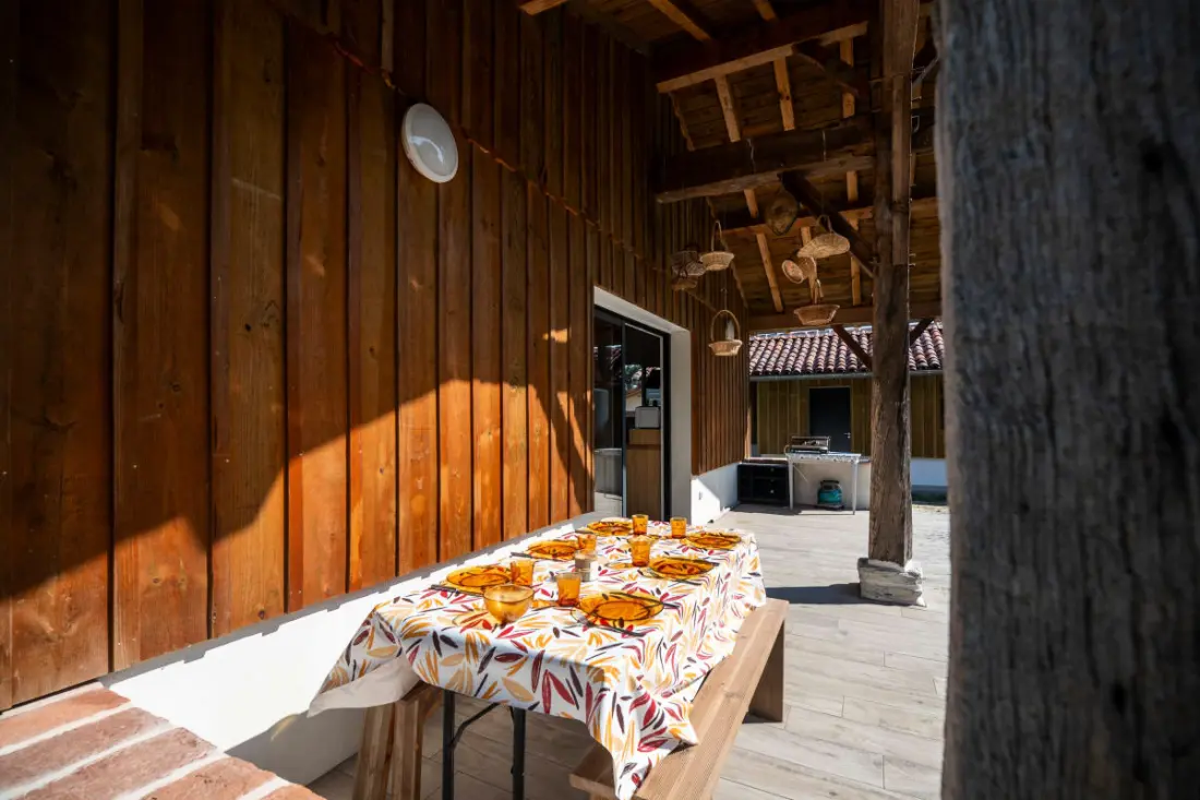 Grange Restaurée Dans Son Airial Landais