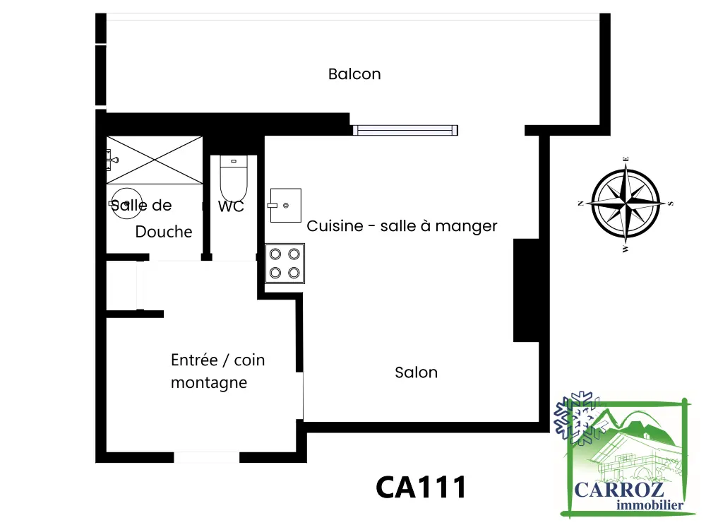 Studio à Les Carroz-d'Arâches