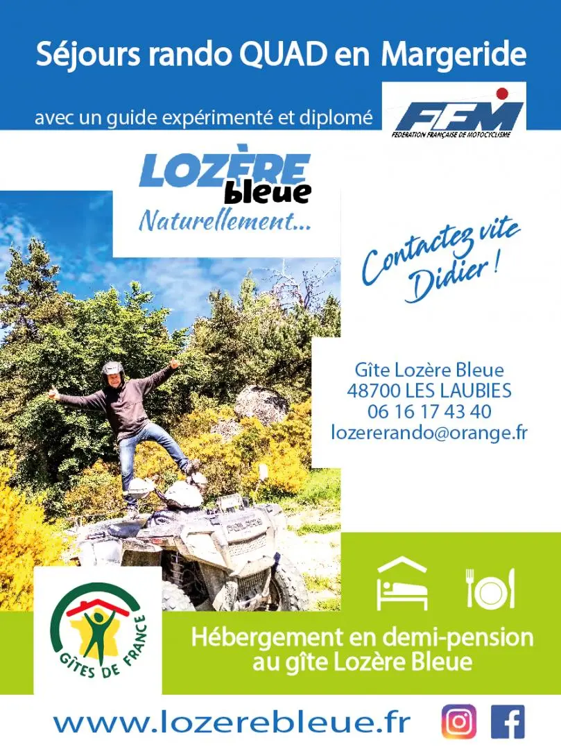 Gîte de France Gîte lozère bleue 12 personnes 3 épis