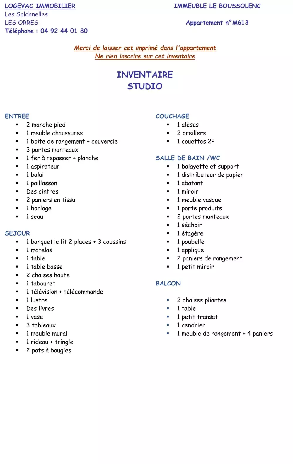 Résidence Le Boussolenc