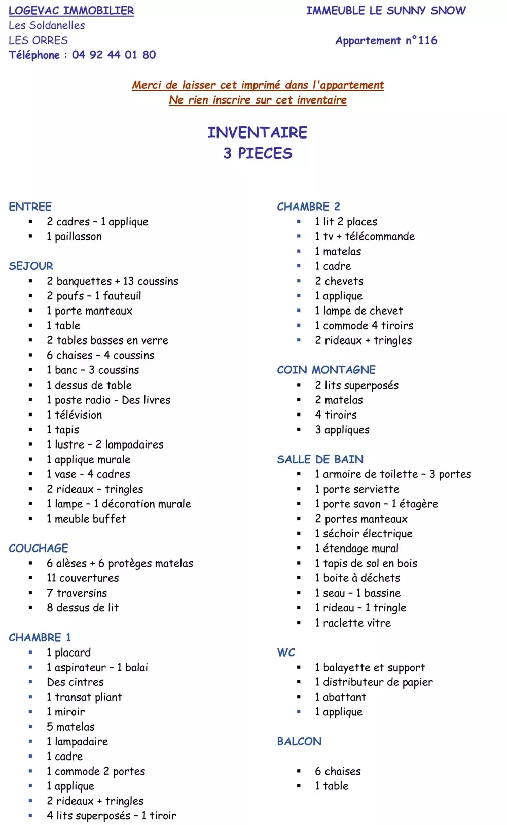 Résidence Le Sunny Snow