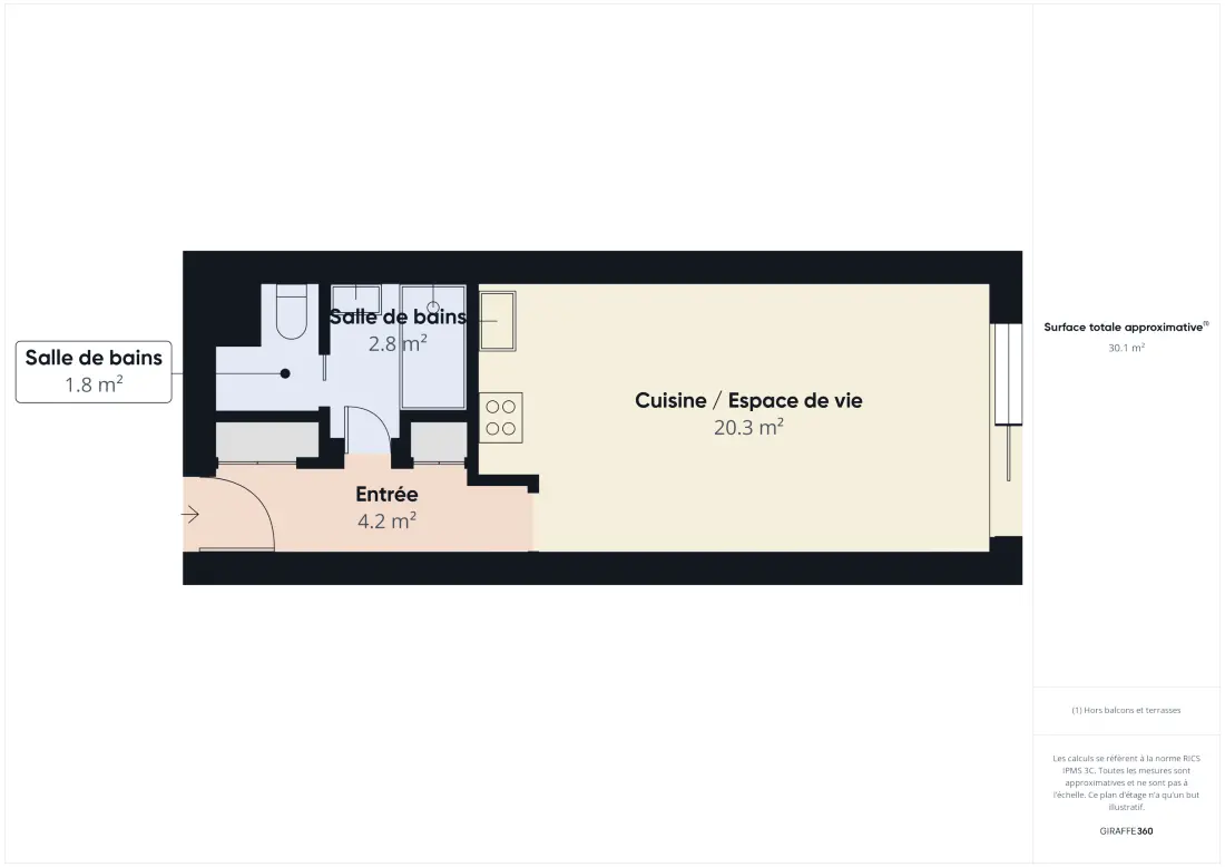 Studio à Les Sables d'Olonne