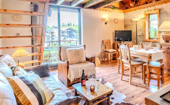 Slow Chalet Etale Duplex Sur Les Pistes, Balcon Avec Vue Montagne & Parking