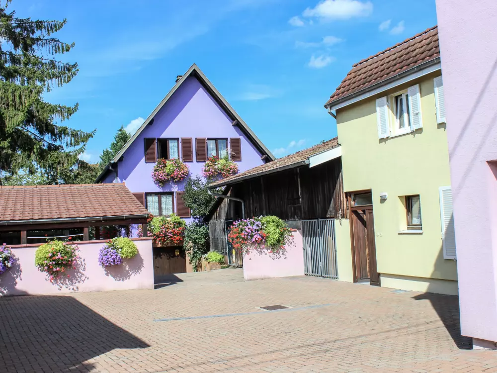 Résidence Résidence jaune et rose