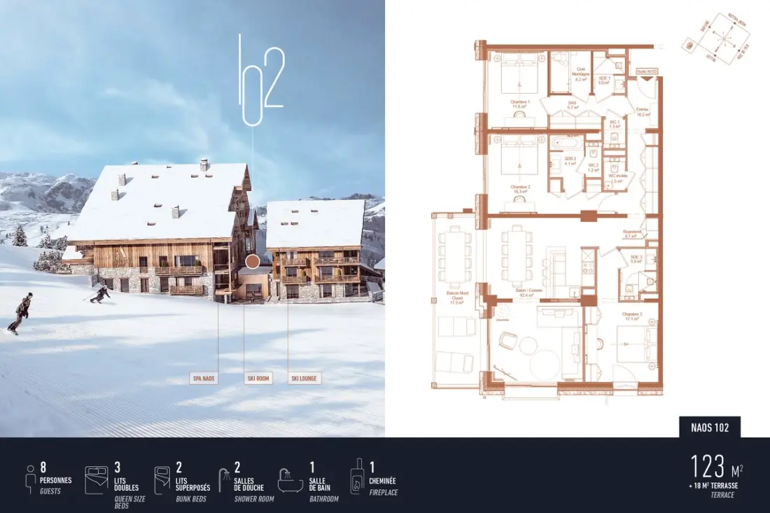 Antarès Naos 102 -  Appartement De Luxe Ski In/ski Out