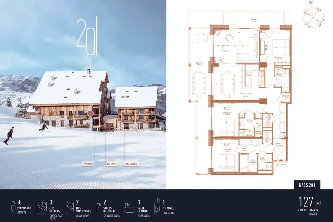 Antarès Naos 201 -  Appartement De Luxe Ski In/ski Out
