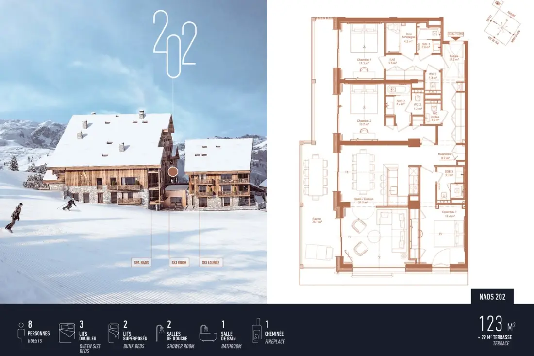 Antarès Naos 202 -  Appartement De Luxe Ski In/ski Out