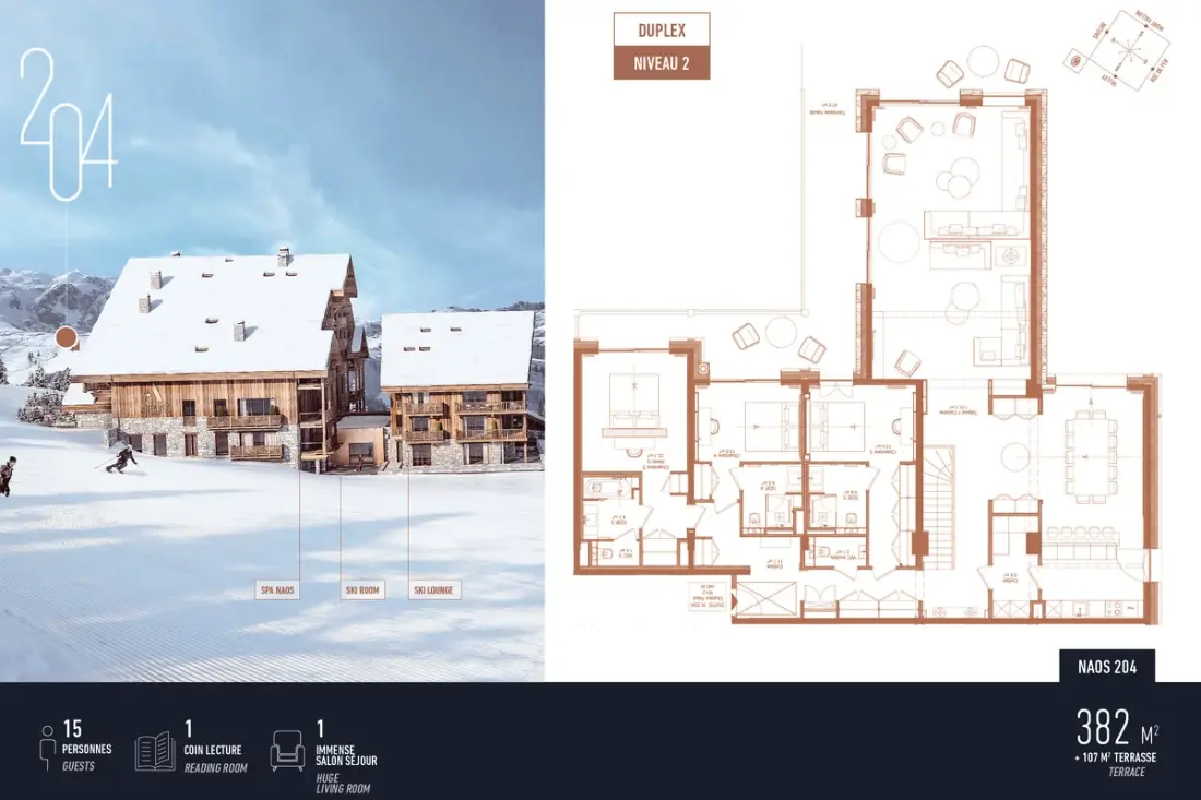 Antarès Naos 204d -  Duplex De Luxe Ski In/ski Out