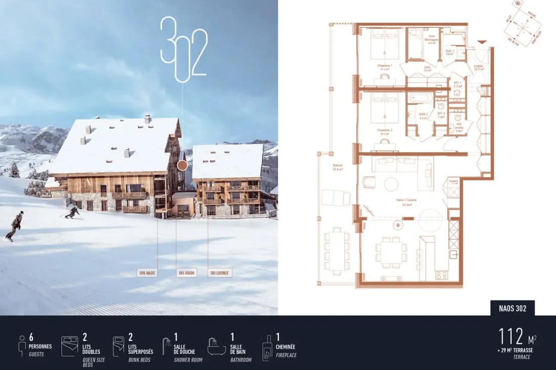 Antarès Naos 302 -  Appartement De Luxe Ski In/ski Out