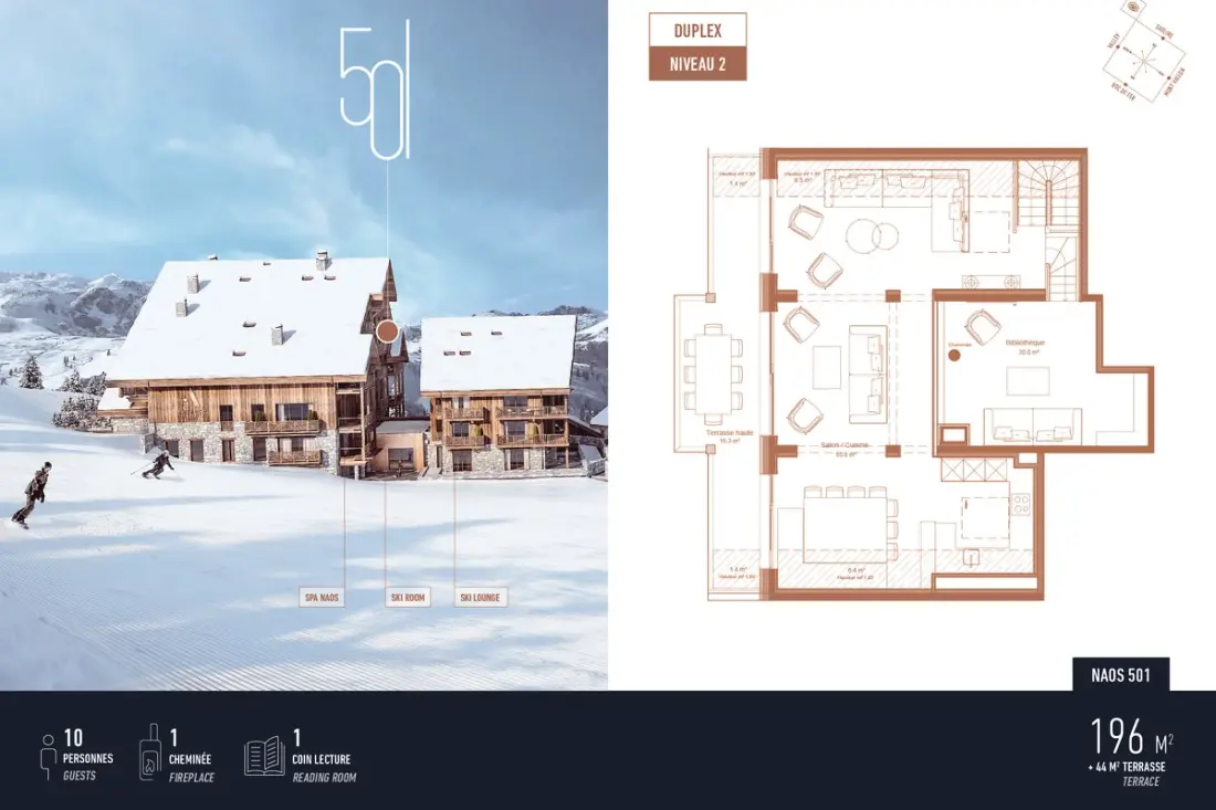 Antarès Naos 501d -  Sublime Penthouse De Luxe Ski In/ski Out