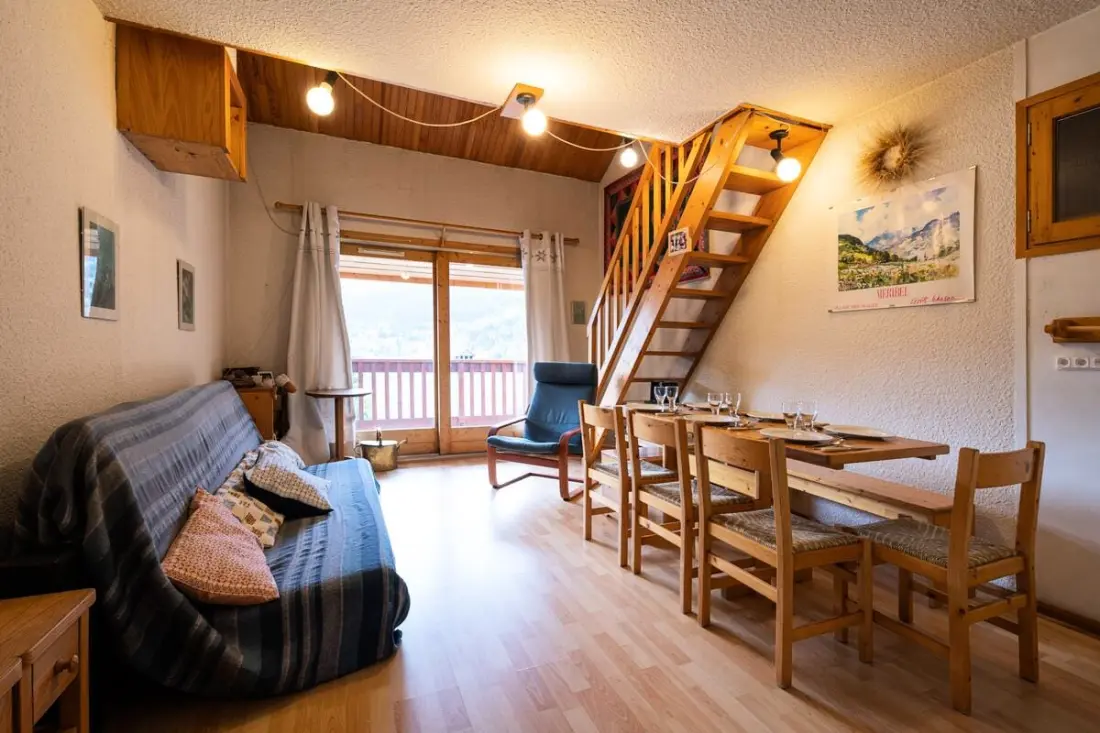 Grand Duplex à Méribel Village Avec Balcon