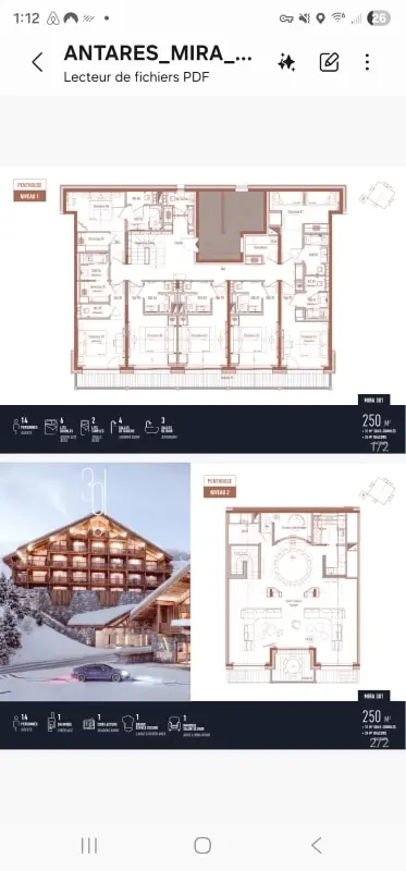 Antarès Mira 301 Duplex Penthouse Skis Aux Pieds