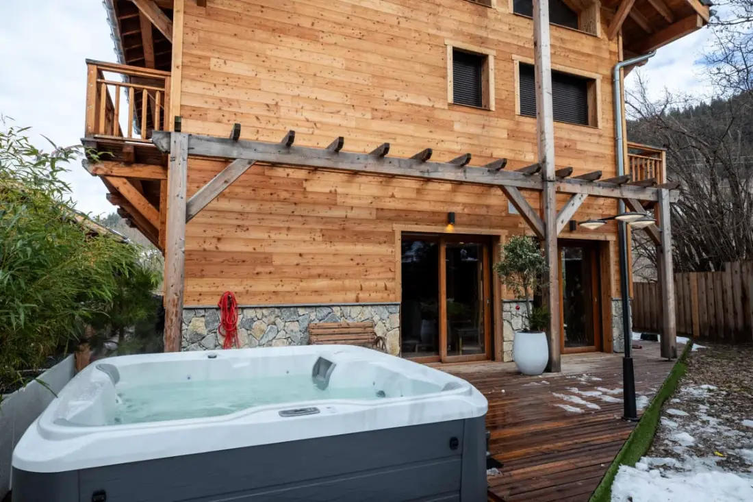 Chalet Des Anges Jaccuzzi Extérieur