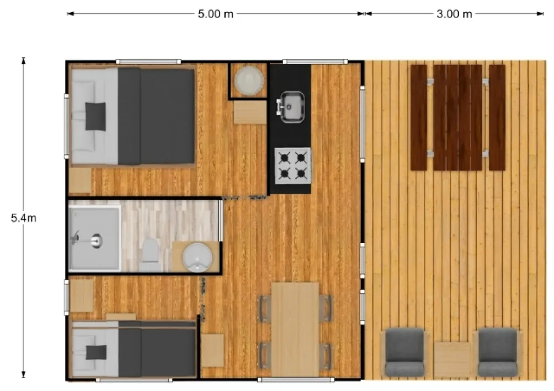 Camping maeva Escapades Millau Plage 4 étoiles★★★★