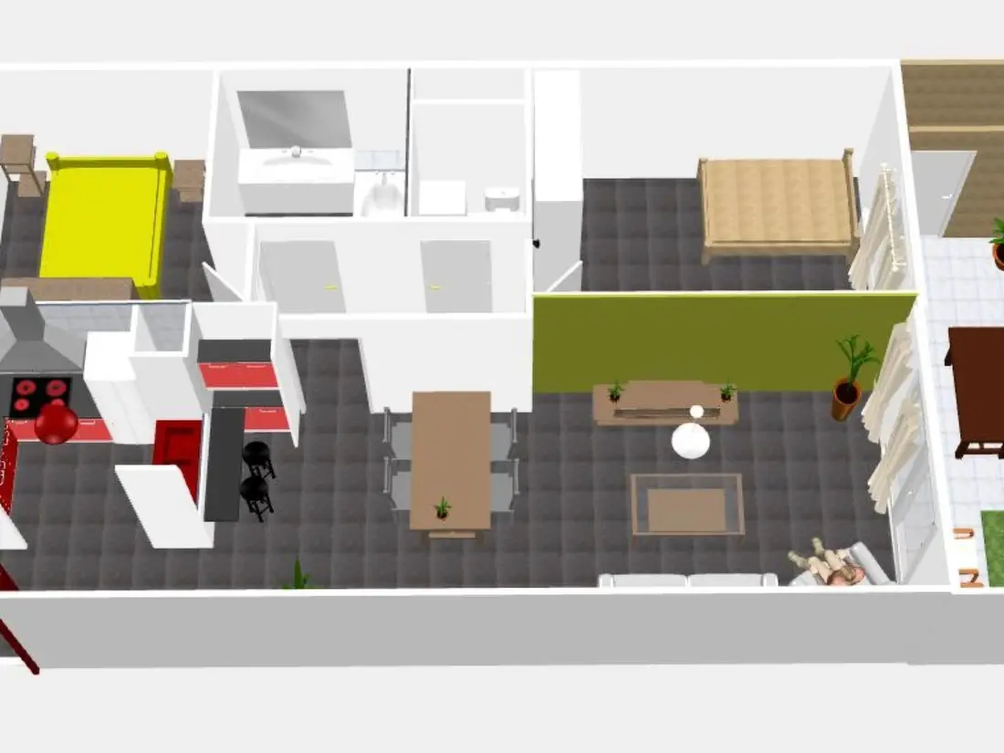 Résidence SCHÖNE T3 MIT SÜDTERRASSE