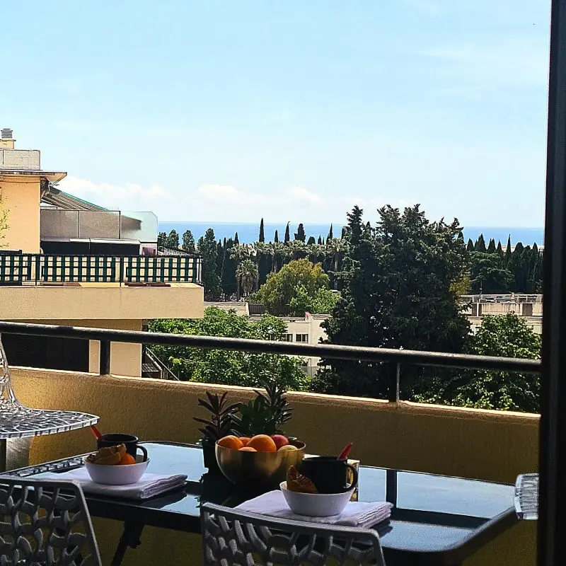 Bel Appart 3 Pièces, Balcon Ensoleillé  Vue Mer