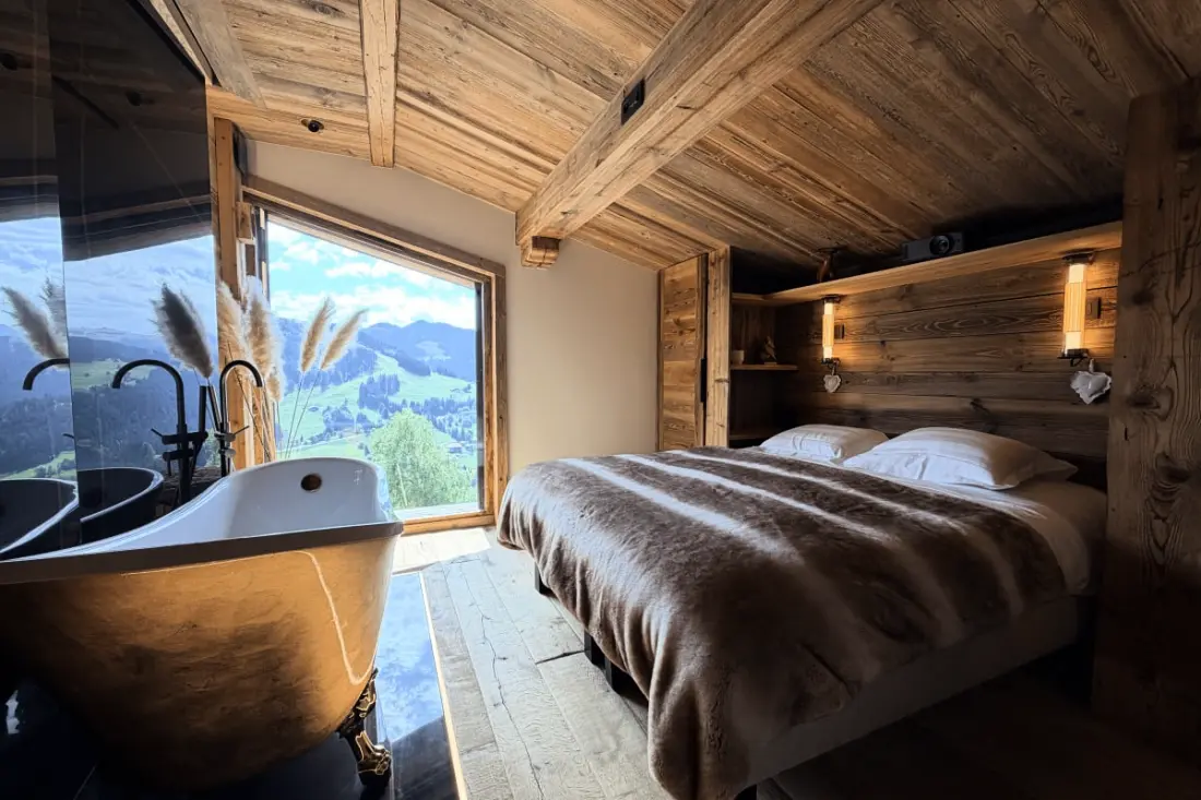 Grand Chalet Avec Piscine Privée Et Bain Nordique