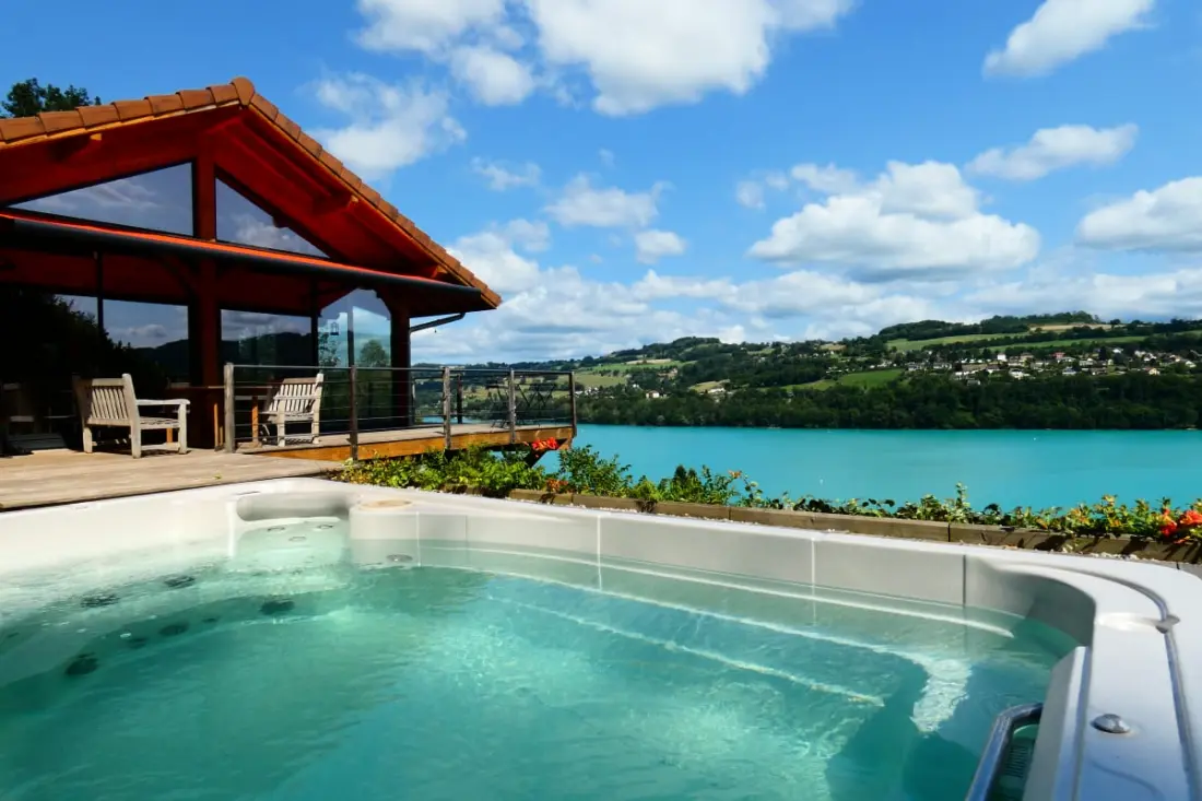 Seeblick Chalet Romantique Spa / Vue Lac