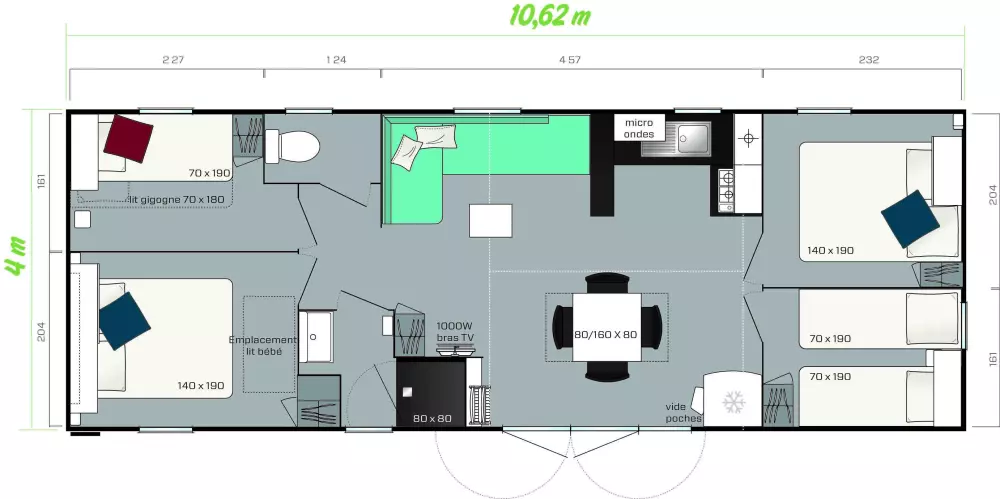 Camping Paradis les 2 îles3 étoiles★★★