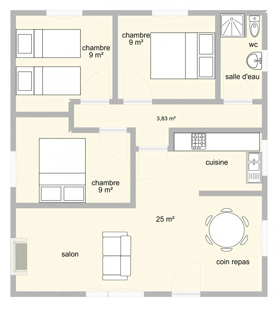 Gîte de France Au bon accueil 2 épis