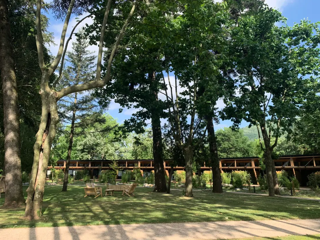 Résidence Ecolodge 4 pers mit Spa