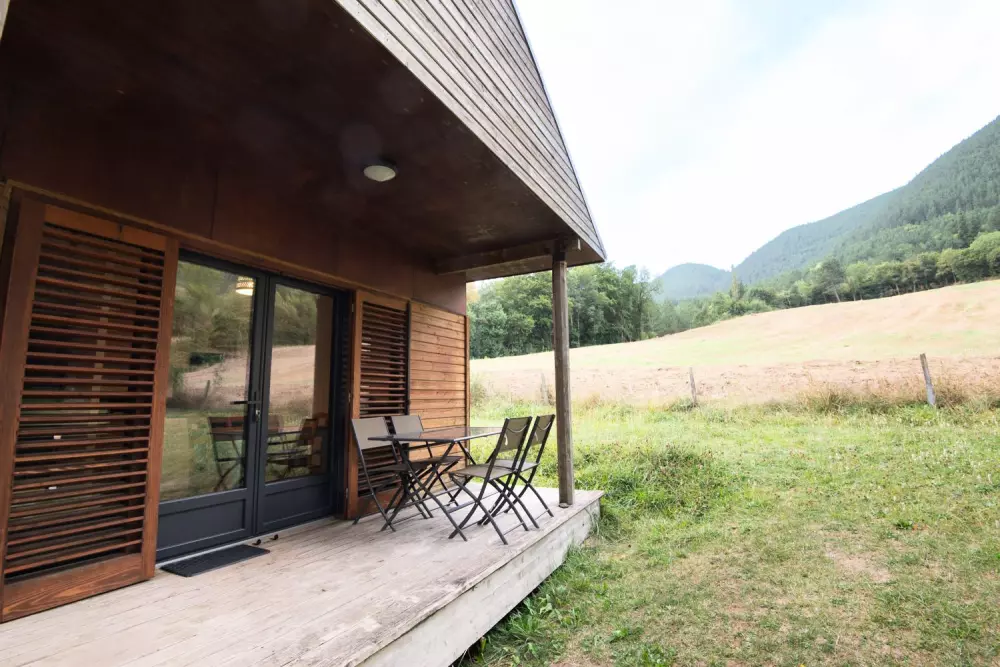 Gîte Chalet 4 pers. - camping les berges du bramont 2 étoiles