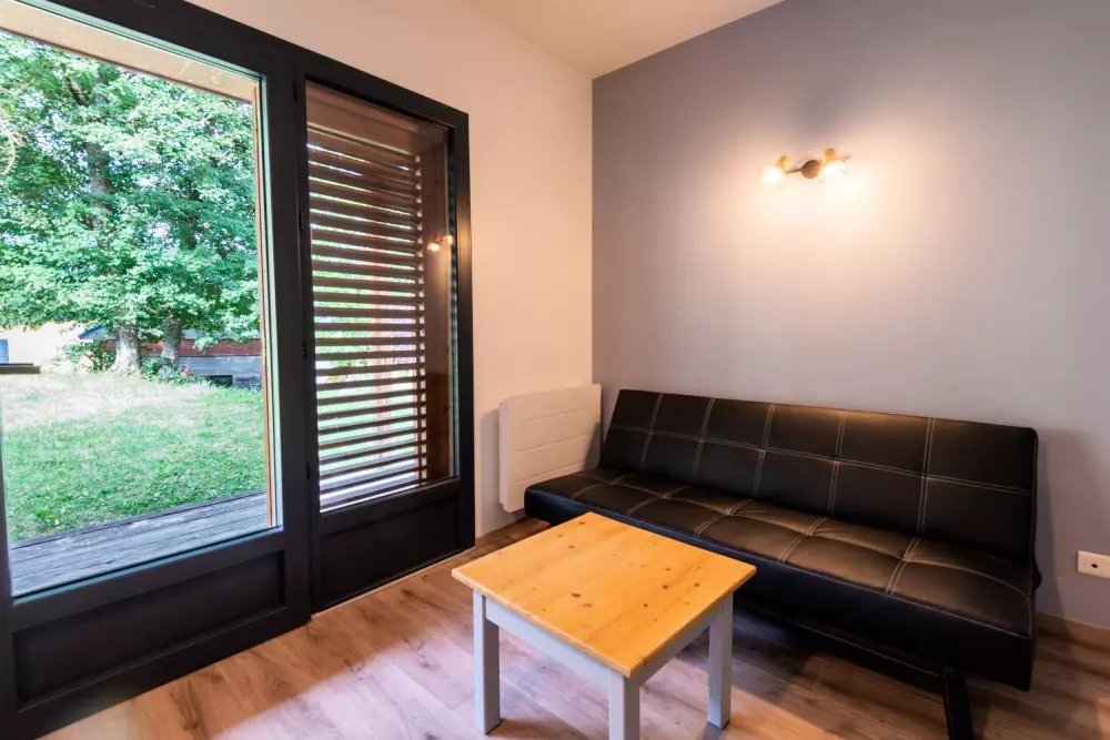 Gîte Chalet 4 pers. - camping les berges du bramont 2 étoiles