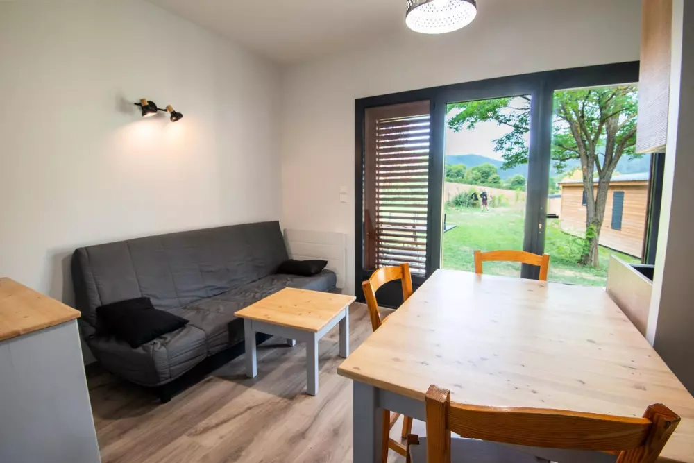 Gîte Chalet 4 pers. - camping les berges du bramont 2 étoiles